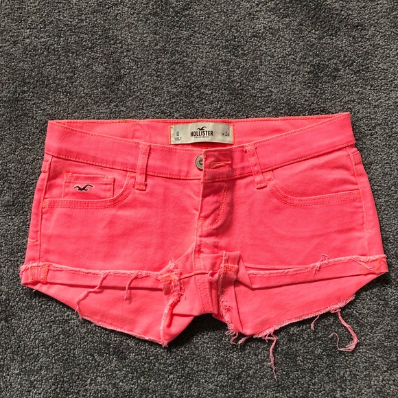Hollister Pants - Hollister Hot Pink Jean Shorts